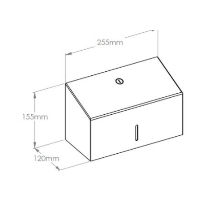 Pojemnik na ręczniki składane Merida Stella Black Line MINI